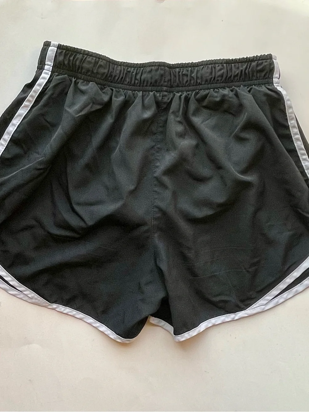 Nike Tempo Women's Dri-Fit Black Running Shorts with White Trim-S